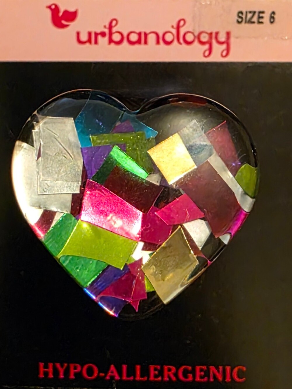 Multicolor Heart Ring